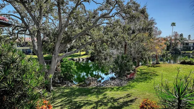 a view of yard with green space