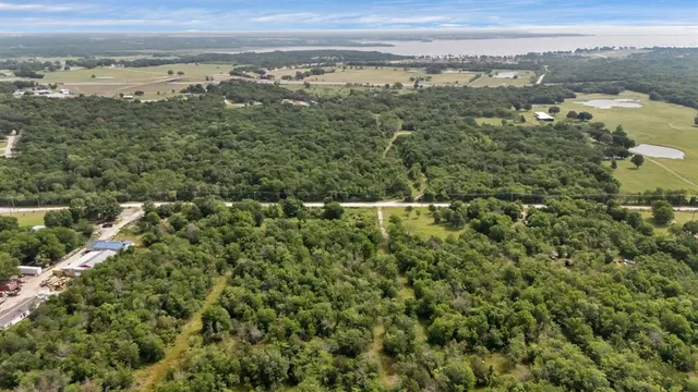 a view of a city with an ocean