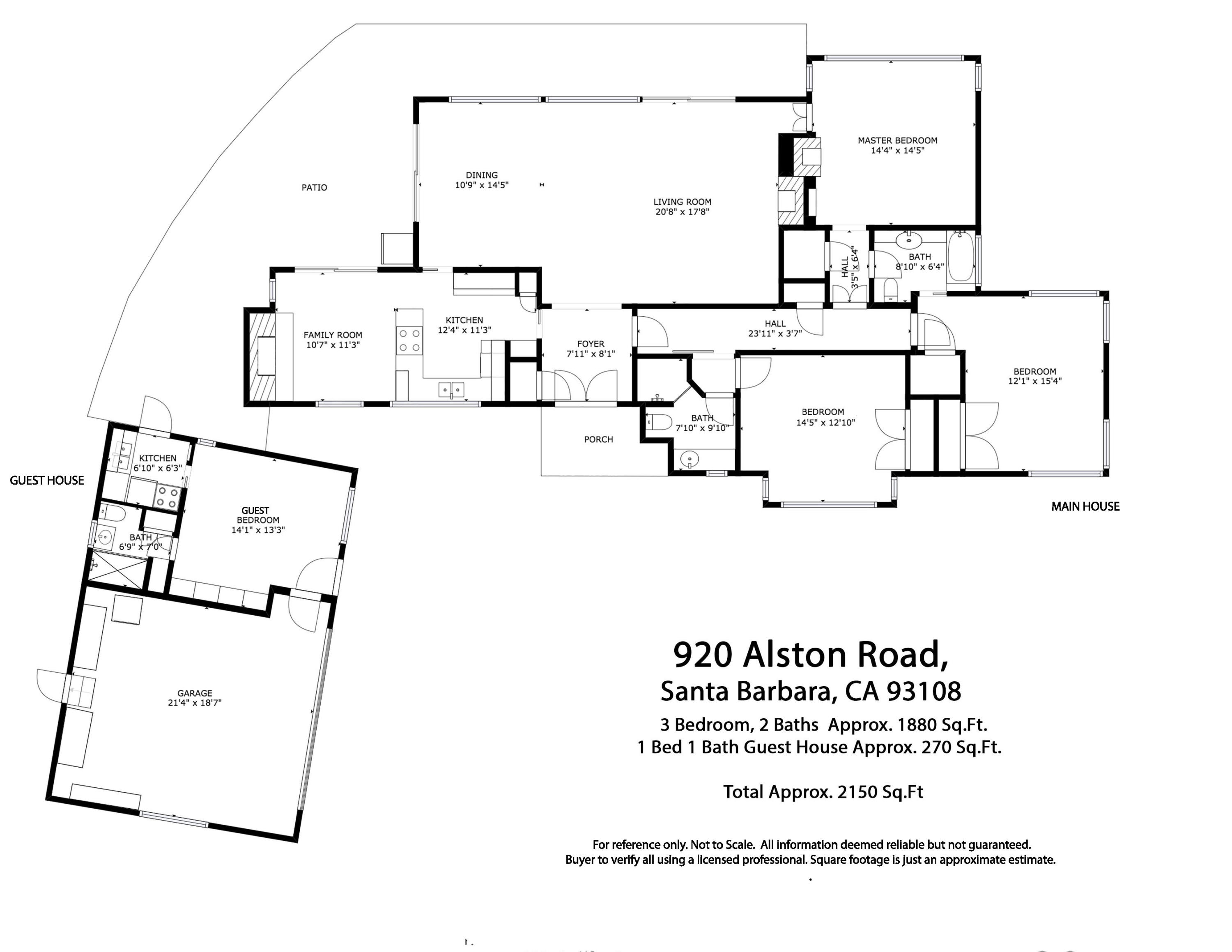 920 Alston Road Santa Barbara, CA 93108 - Photo 14 of 14 920 Alston Rd Floor Plan