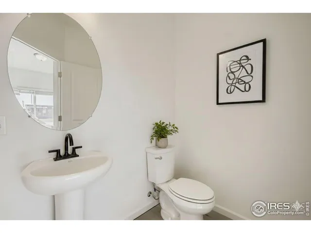 a view of a brick building with a large windows