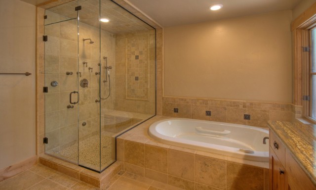 350 Skidder Trail Northstar, CA 96161 - Photo 7 of 9 a bathroom with a bathtub and shower