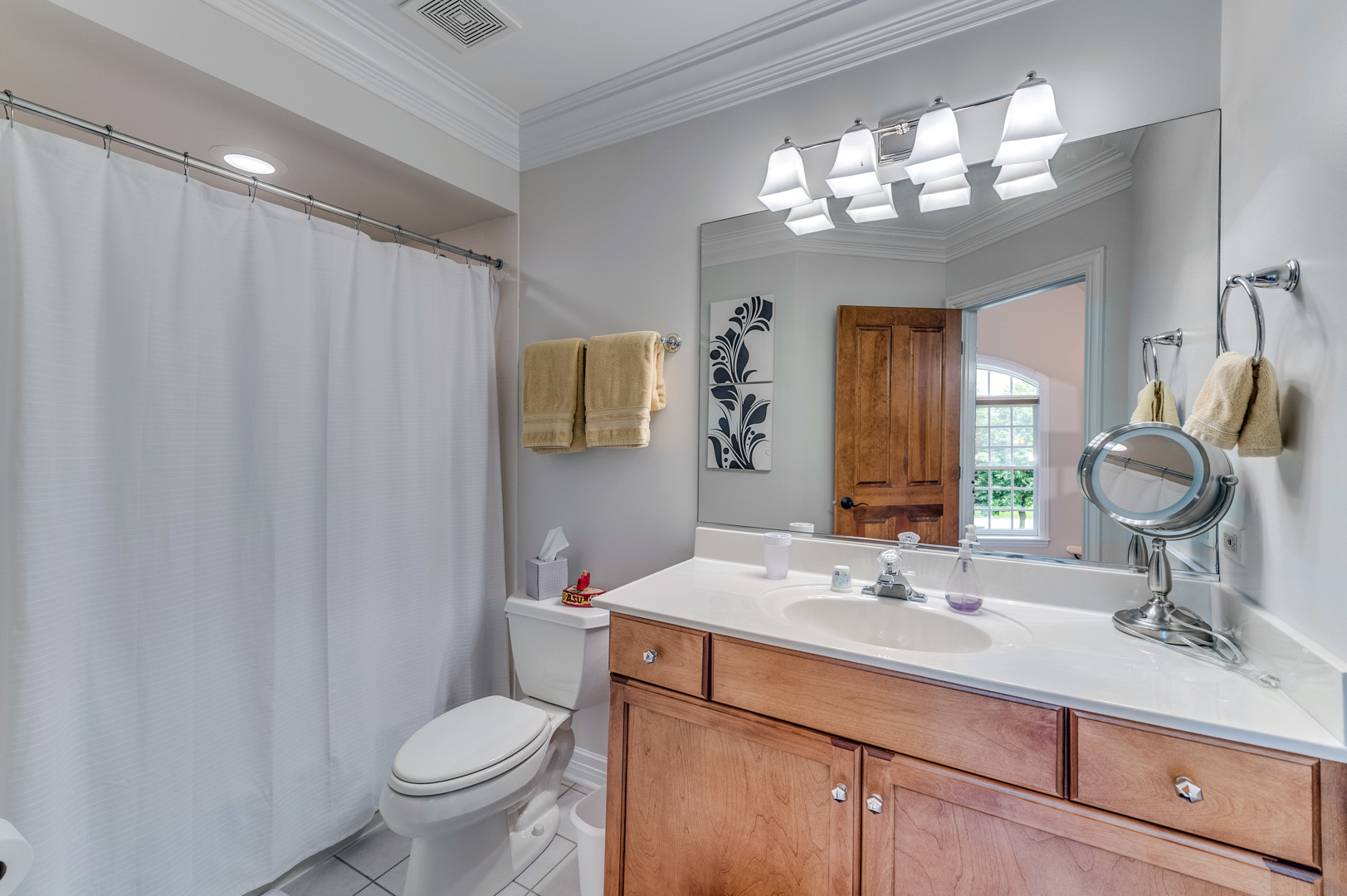 1009 Sutton Place St. Charles, IL 60174 - Photo 28 of 41 a bathroom with a toilet a sink and mirror