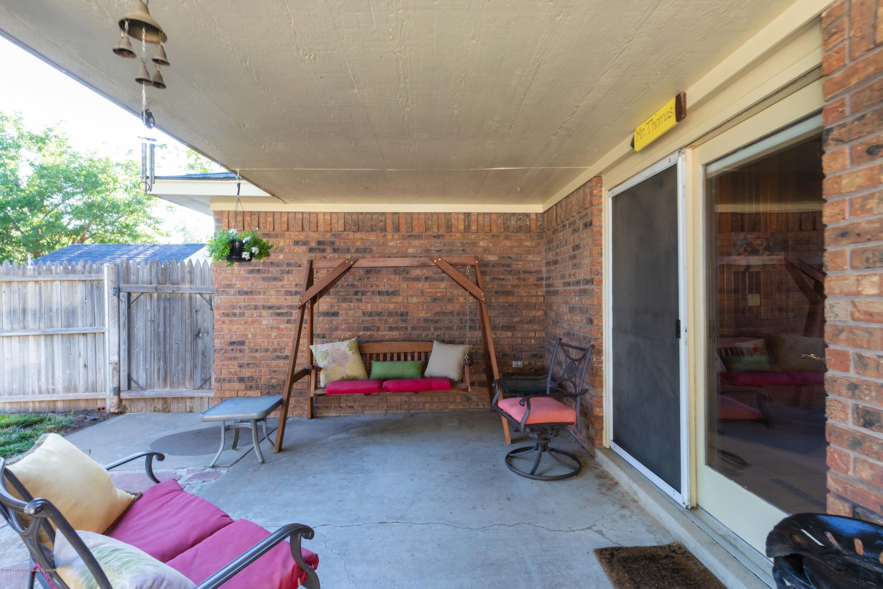 7248 Bayswater Road Amarillo, TX 79109 - Photo 35 of 38 PATIO VIEW 1