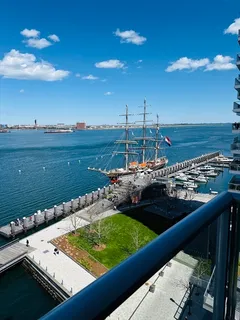 a outdoor view with a sitting space