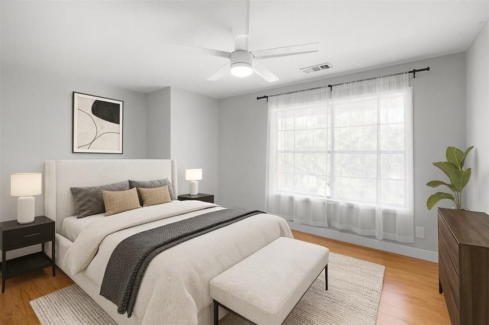 20204 Barnett Glenn Road Spicewood, TX 78669 - Photo 24 of 34 a bedroom with a bed and a window