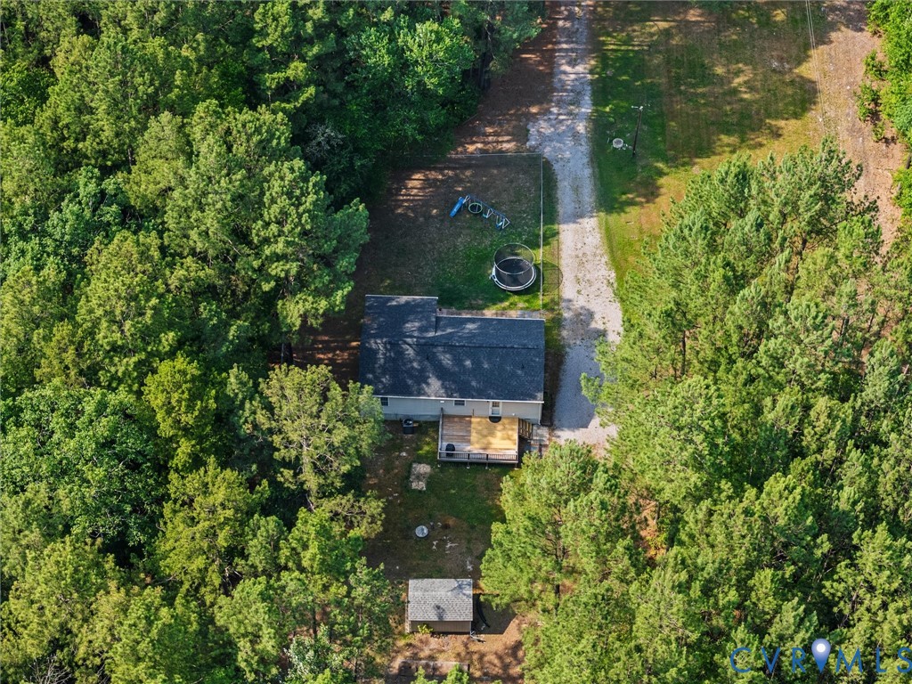 14175 Lebanon Road Disputanta, VA 23842 - Photo 4 of 60 Aerial perspective showcasing a secluded residence