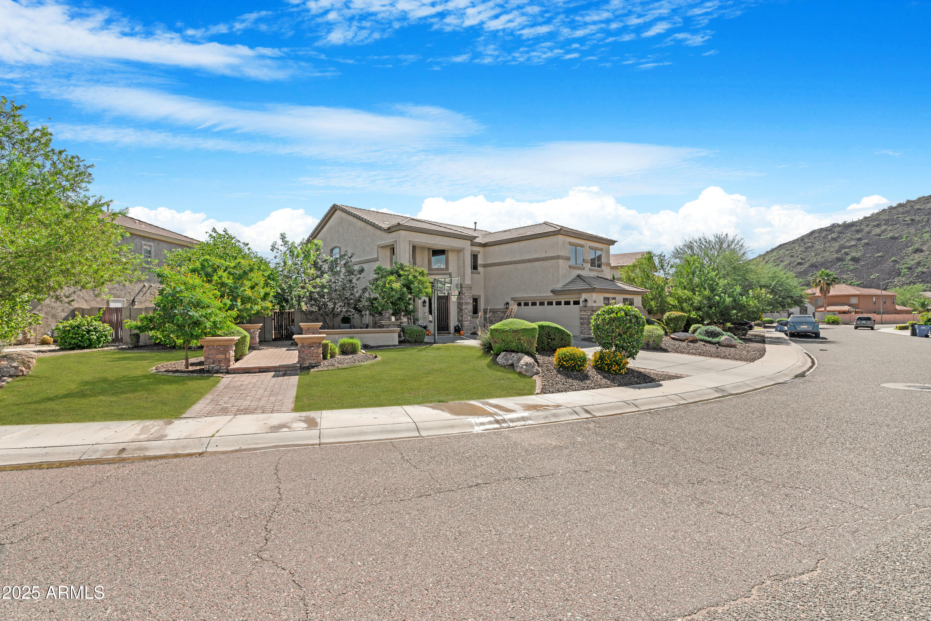 a view of building with yard