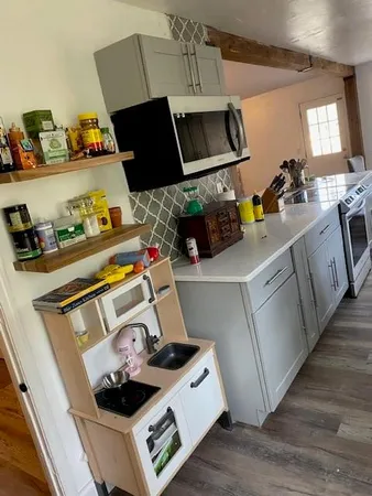 a room with storage and utility