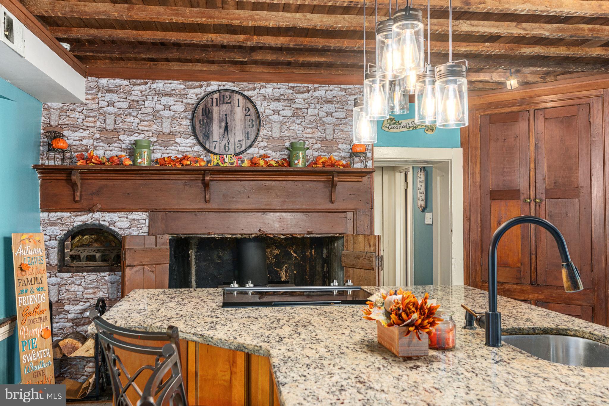 4701 Edges Mill Road Downingtown, PA 19335 - Photo 18 of 55 Kitchen wood stove & original laundry bake oven