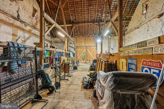 a view of a bike storage area