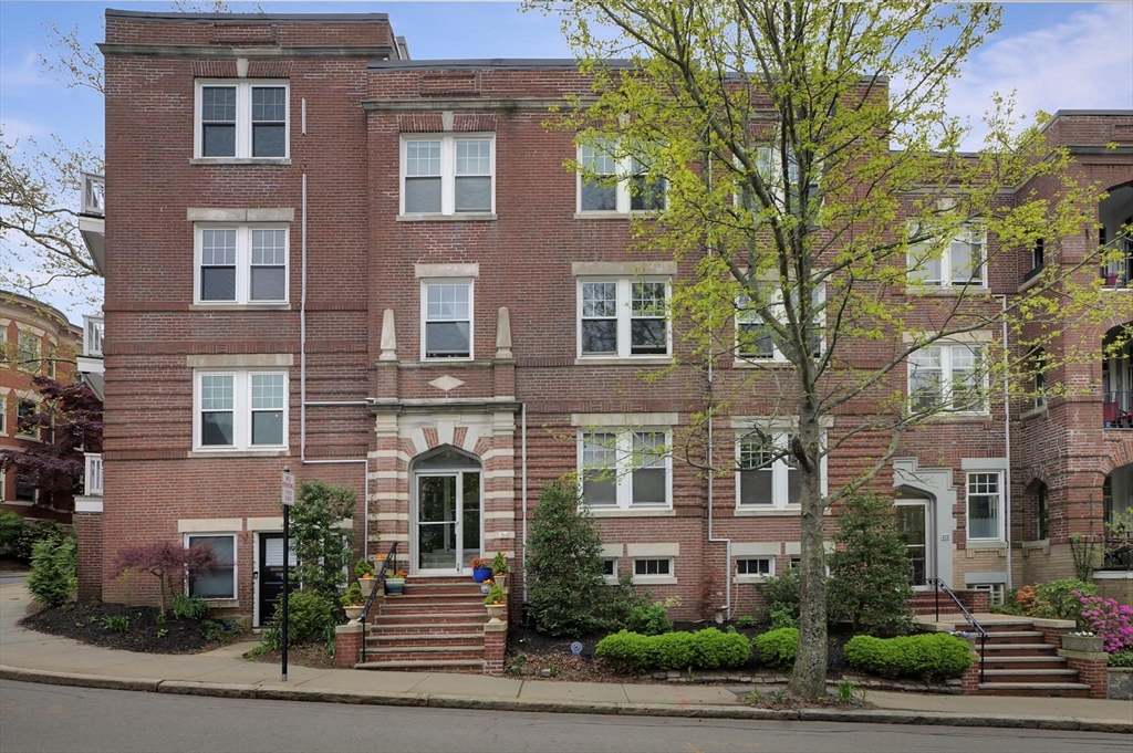 34 Garrison Road, Unit 2 Brookline, MA 02445 - Photo 21 of 21 a front view of a multi story residential apartment building