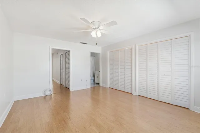 a view of a lake with houses