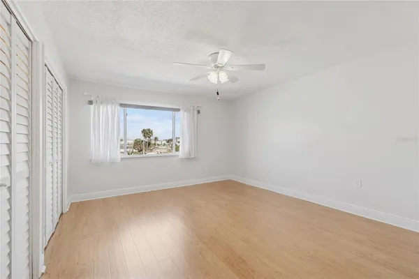 a front view of a building with balcony