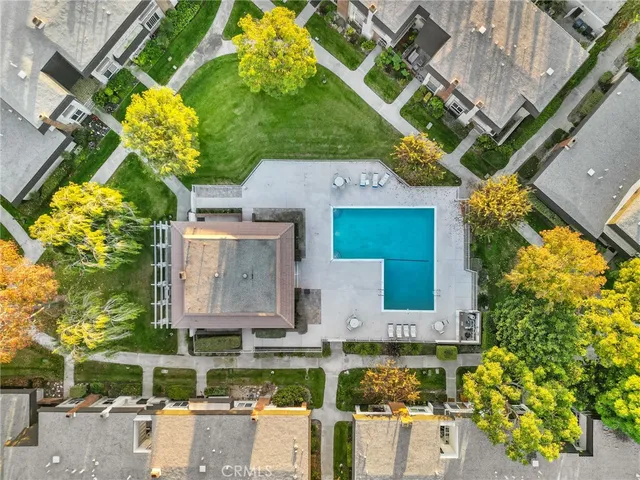 an aerial view of a city with lots of residential buildings