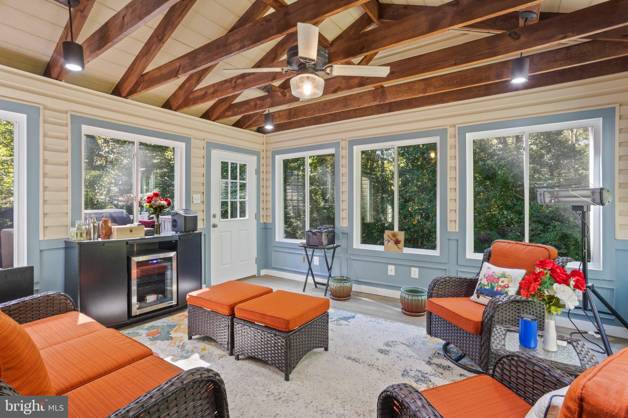 2014 Rosedale Lane Huntingtown, MD 20639 - Photo 69 of 89 Beautiful Sunroom overlooking the private backyard