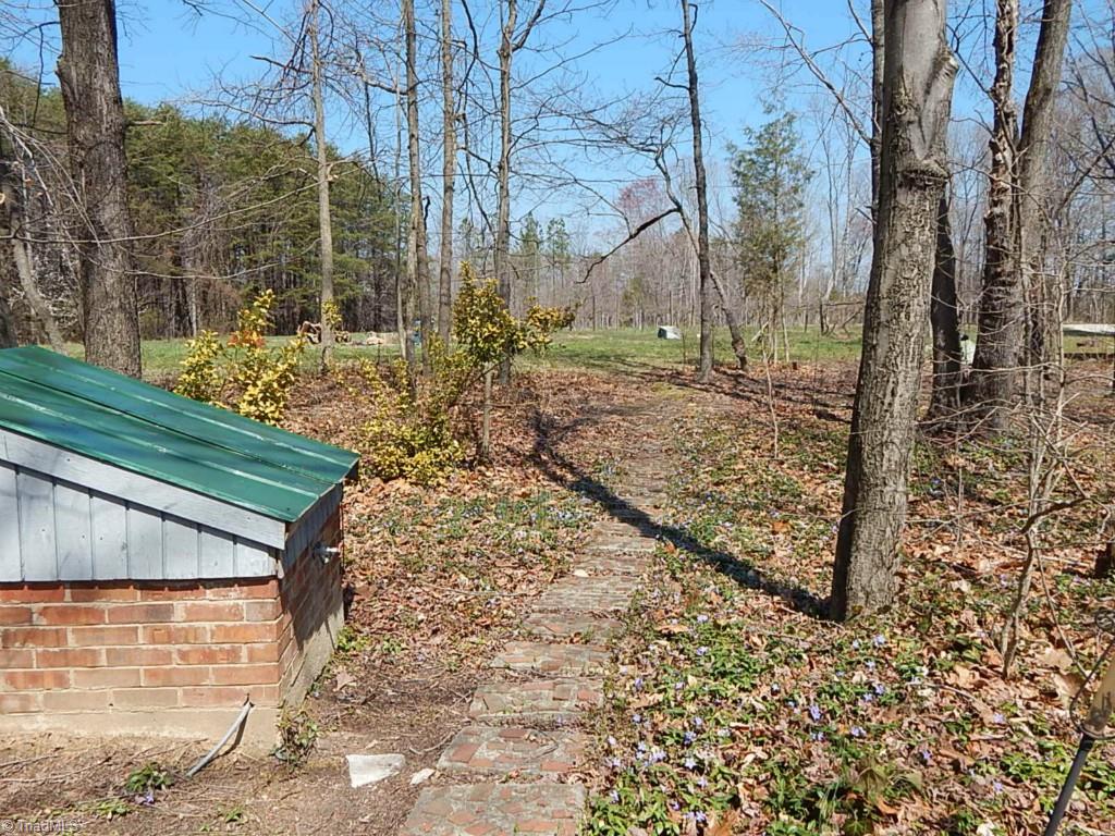 5736 Bunch Road Oak Ridge, NC 27310 - Photo 26 of 30 Walkway to back yard vineyard