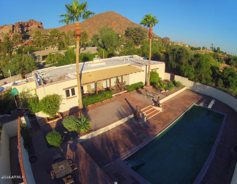 5111 North Camelhead Road Phoenix, AZ 85018 - Photo 32 of 34 Aerial rear property 2
