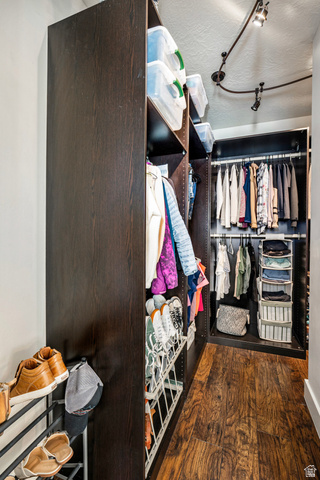 2311 South 1340 West St. George, UT 84770 - Photo 34 of 56 Walk in closet featuring dark wood-style flooring