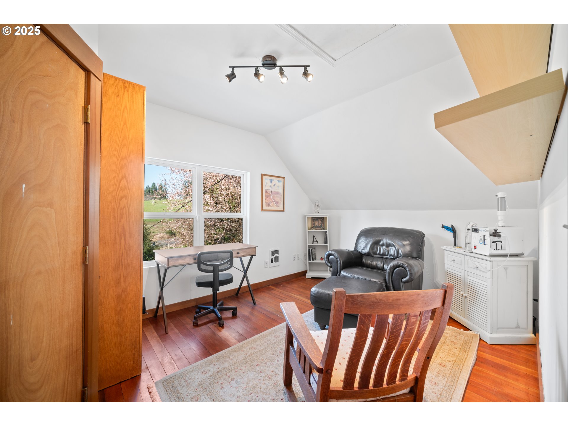 13505 Northeast Grantham Road La Center, WA 98629 - Photo 14 of 29 a bedroom with furniture and a wooden floor