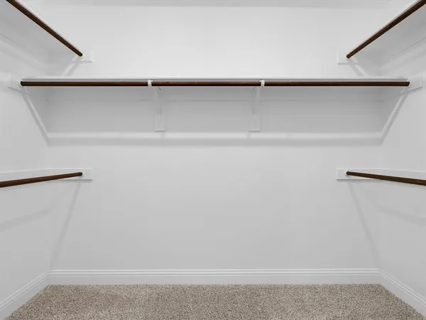 a close view of closet