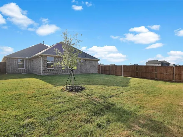 a backyard of a house