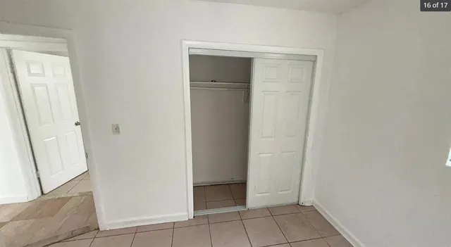 a view of an empty room