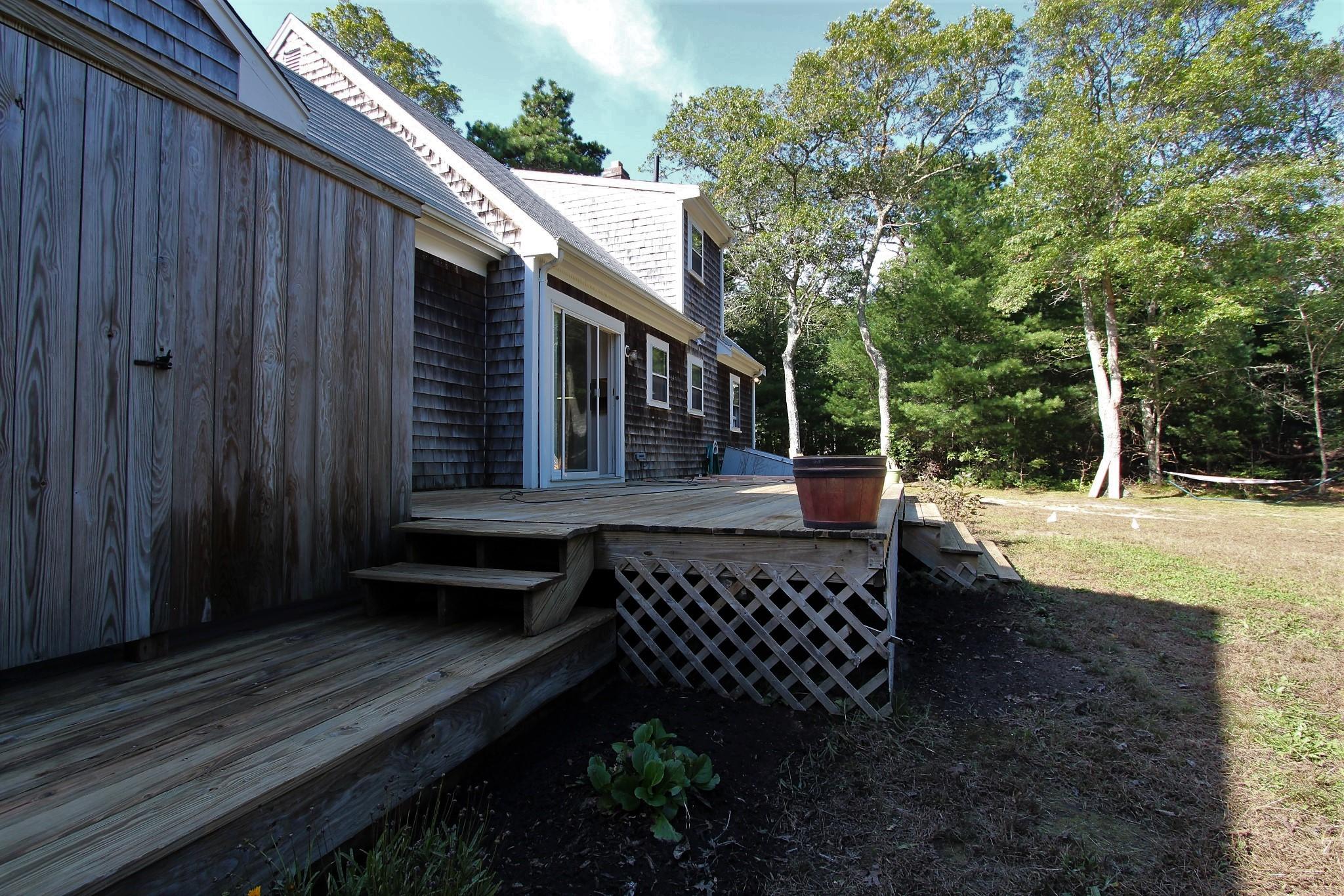 900 Lumbert Mill Road Marstons Mills, MA 02632 - Photo 19 of 28 Outdoor Shower & Deck