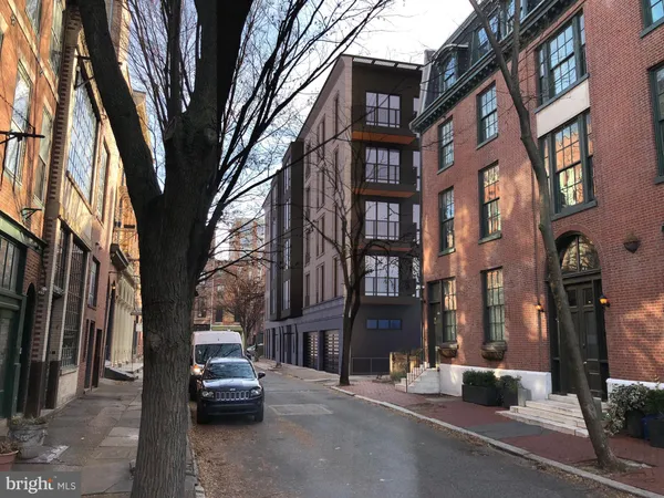 a car parked on the side of a street