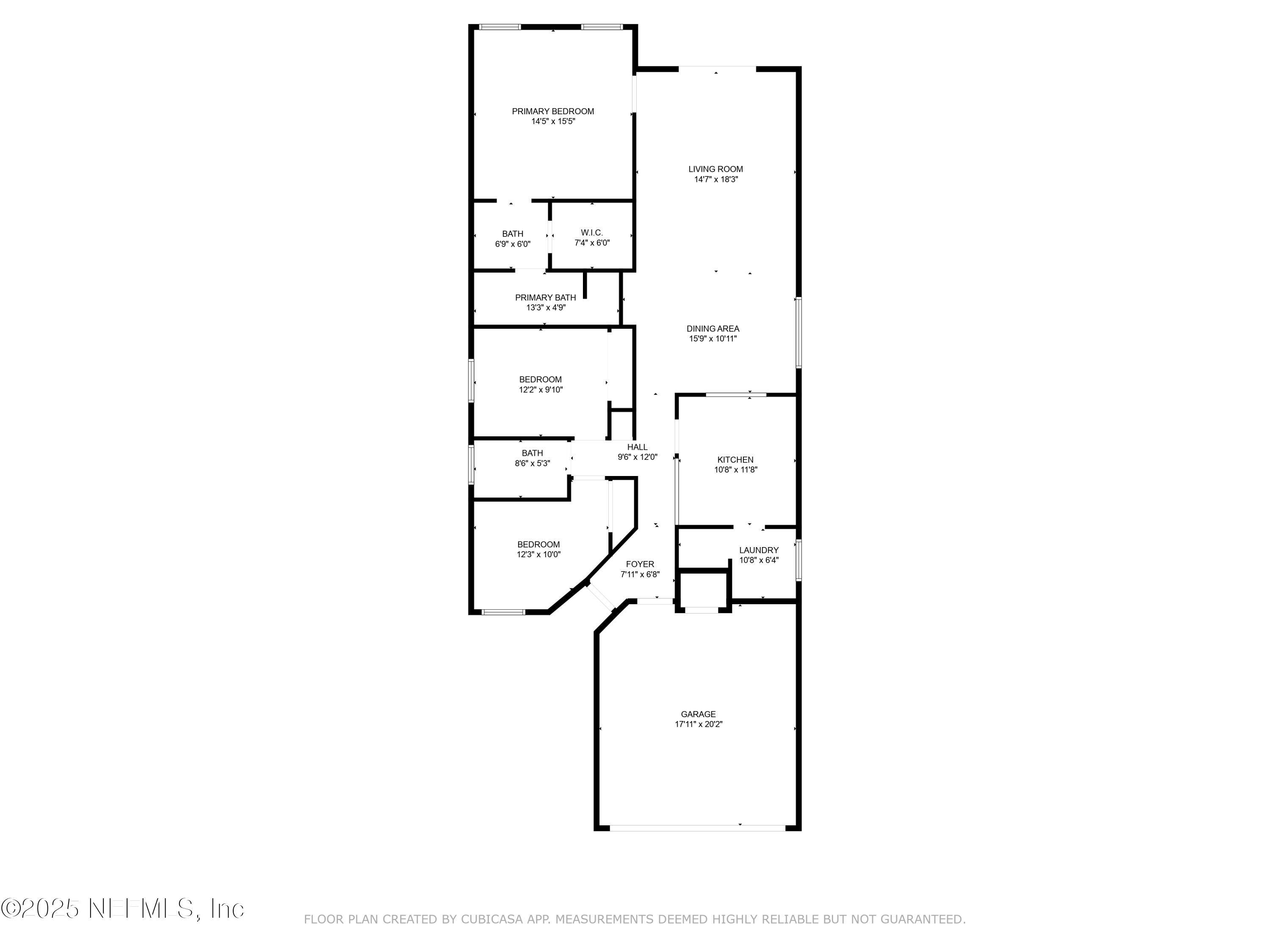 96002 Coral Reef Road Yulee, FL 32097 - Photo 30 of 30 2D Floor Plan for 96002 Coral Reef Road