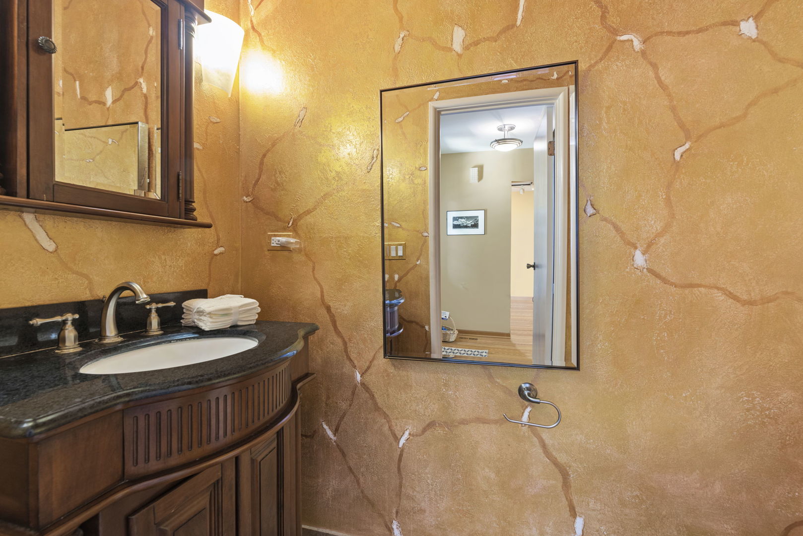416 Swallow Lane Deerfield, IL 60015 - Photo 11 of 31 a bathroom with a sink vanity and a mirror