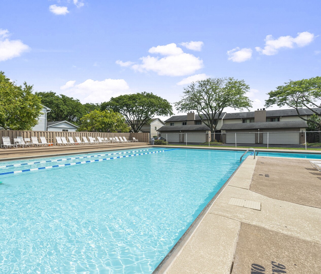 416 Swallow Lane Deerfield, IL 60015 - Photo 26 of 31 a view of a swimming pool and a yard