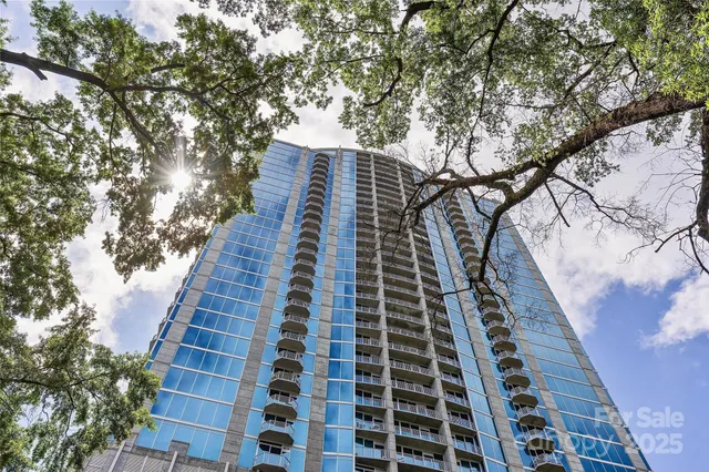 a view of a tall building