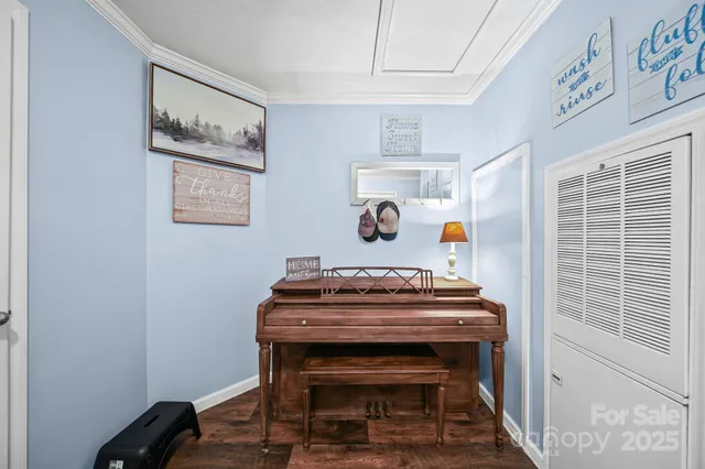 a room with furniture and a window