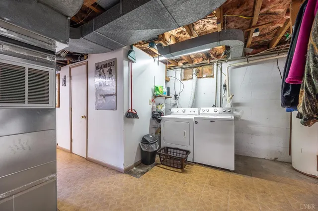 a view of storage and utility room