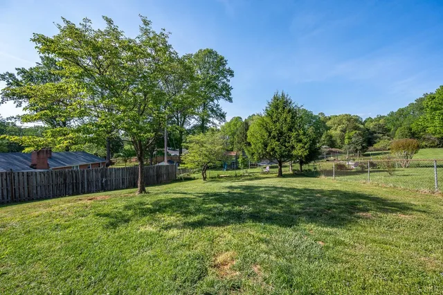 a backyard of a house
