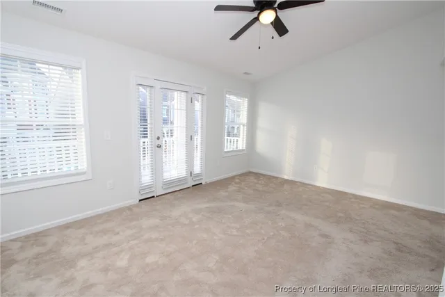 a view of city from a balcony