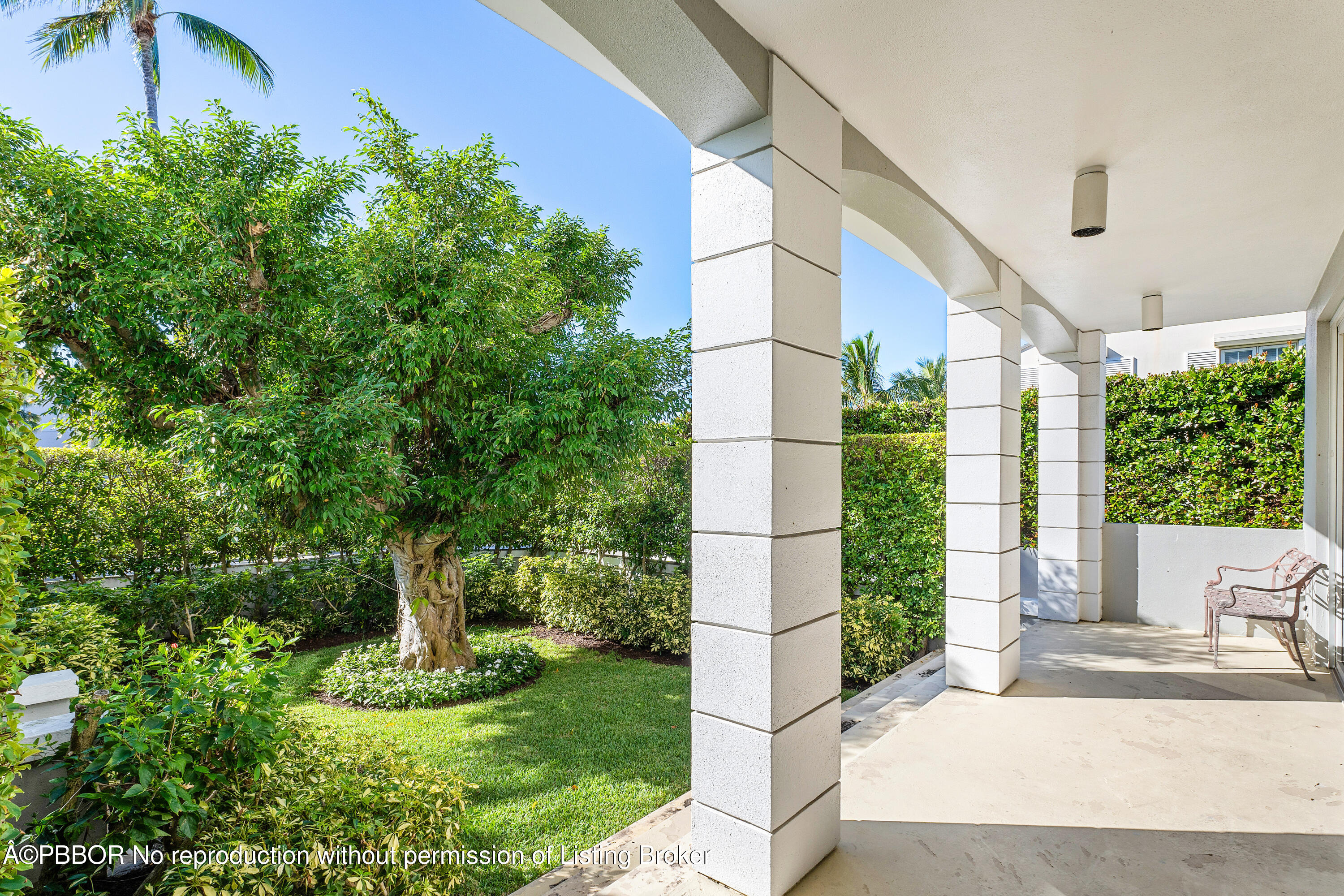 145 Peruvian Avenue, Unit 101 Palm Beach, FL 33480 - Photo 8 of 14 Covered Patio from Living Room