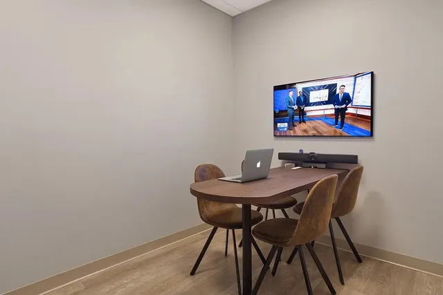 a living room with furniture and window