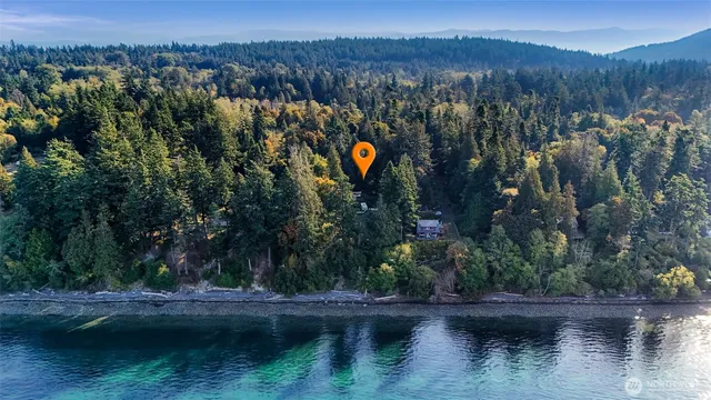 a view of ocean with a lake