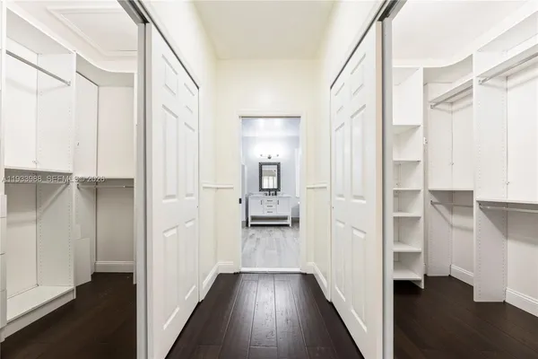 a room with closet