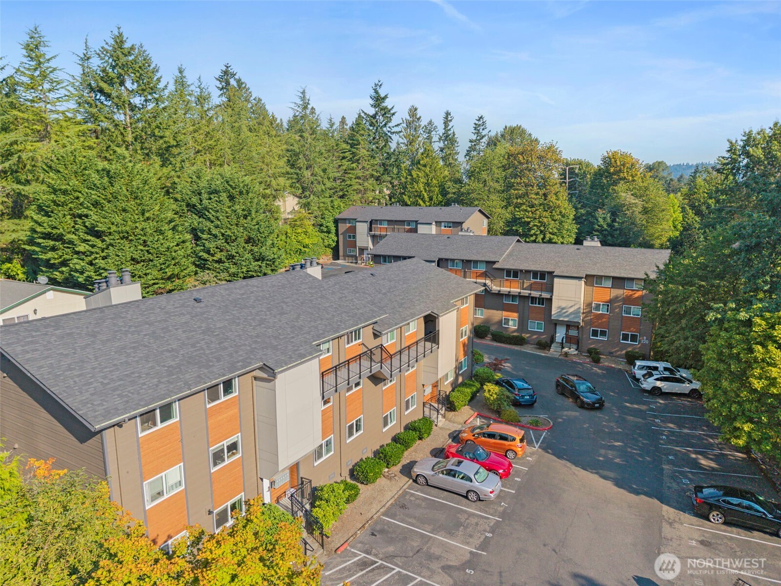 210 Southwest Clark Street, Unit A202 Issaquah, WA 98027 - Photo 28 of 28 an aerial view of a house with an outdoor space
