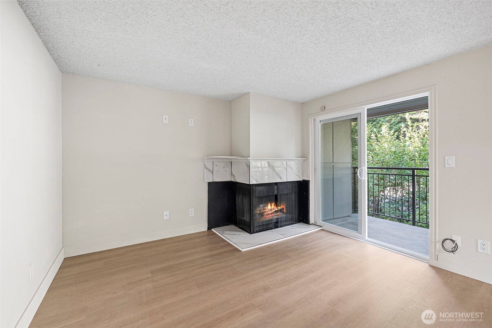 210 Southwest Clark Street, Unit A202 Issaquah, WA 98027 - Photo 4 of 28 a view of an empty room with a fireplace and a window