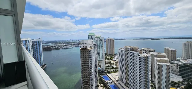 a view of balcony with city view