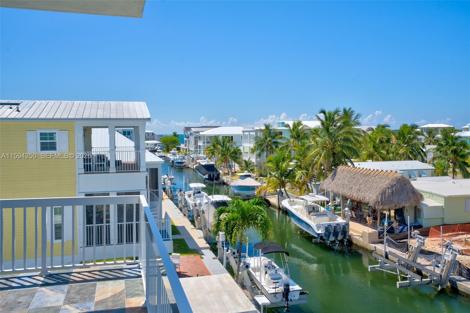 84 Coral Way Key Largo, FL 33037 - Photo 29 of 55 View from Top balcony. Canal to Ocean