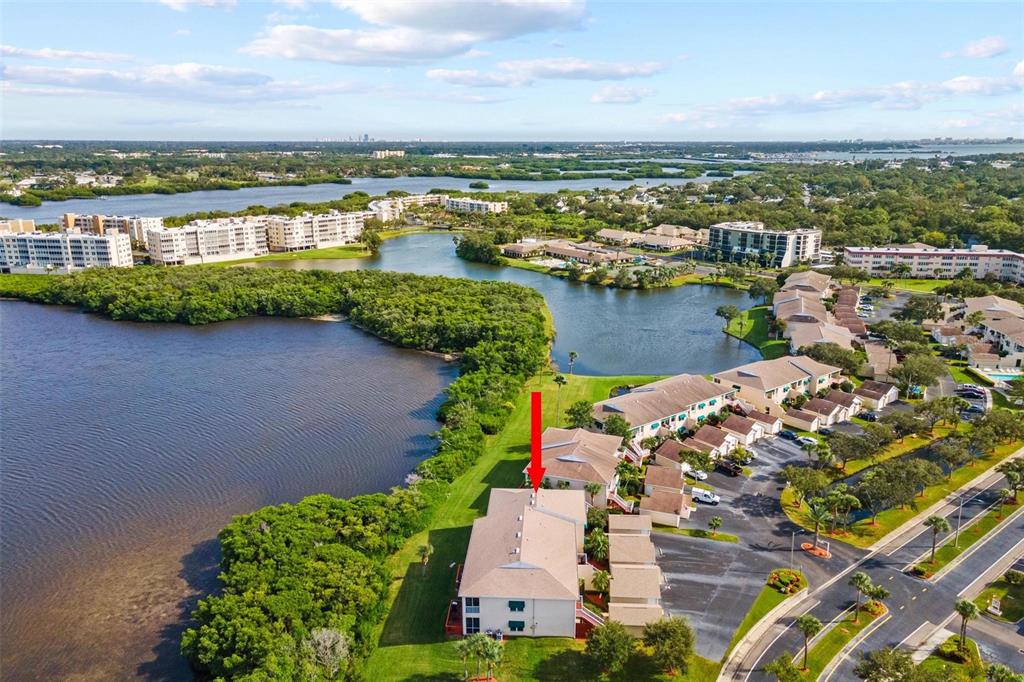 6555 99th Way North, Unit 20F St. Petersburg, FL 33708 - Photo 21 of 36 a view of a lake with a city