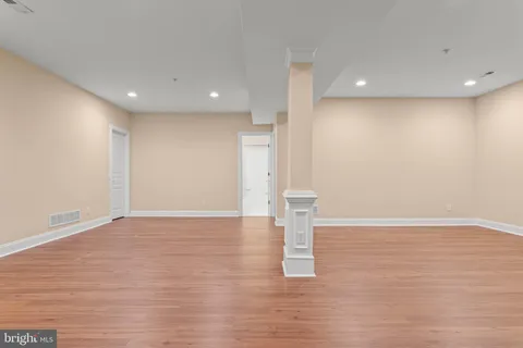 a view of a wooden deck