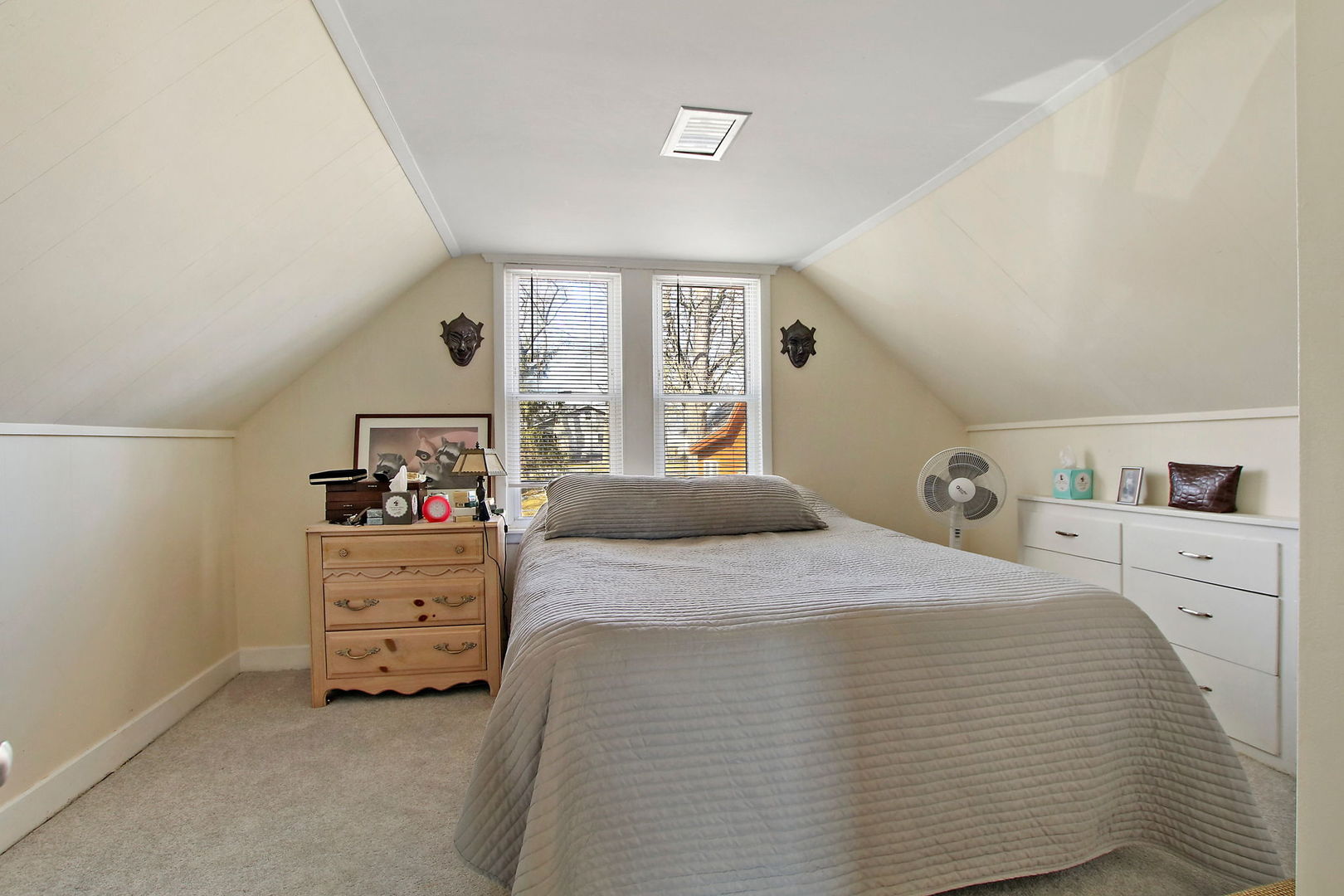 7608 Beaver Road Wonder Lake, IL 60097 - Photo 13 of 19 a bedroom with a bed and a dresser