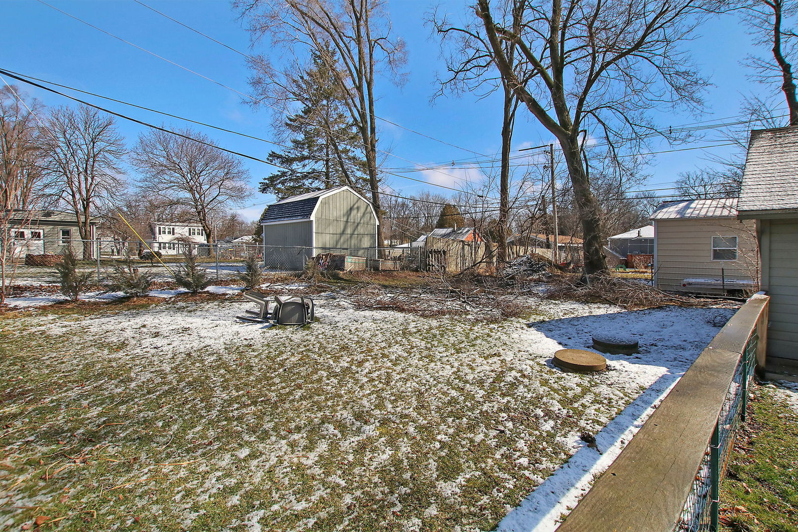 7608 Beaver Road Wonder Lake, IL 60097 - Photo 17 of 19 a view of a yard with a fountain