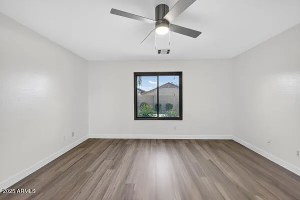 wooden floor in an empty room