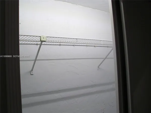 a close view of closet